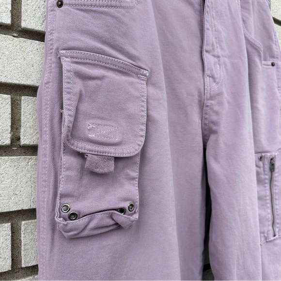 BDG Dropped Cargo Pants Lavender Wide Leg Utility Y2K 31 Urban Outfitters Skater - Picture 5 of 11